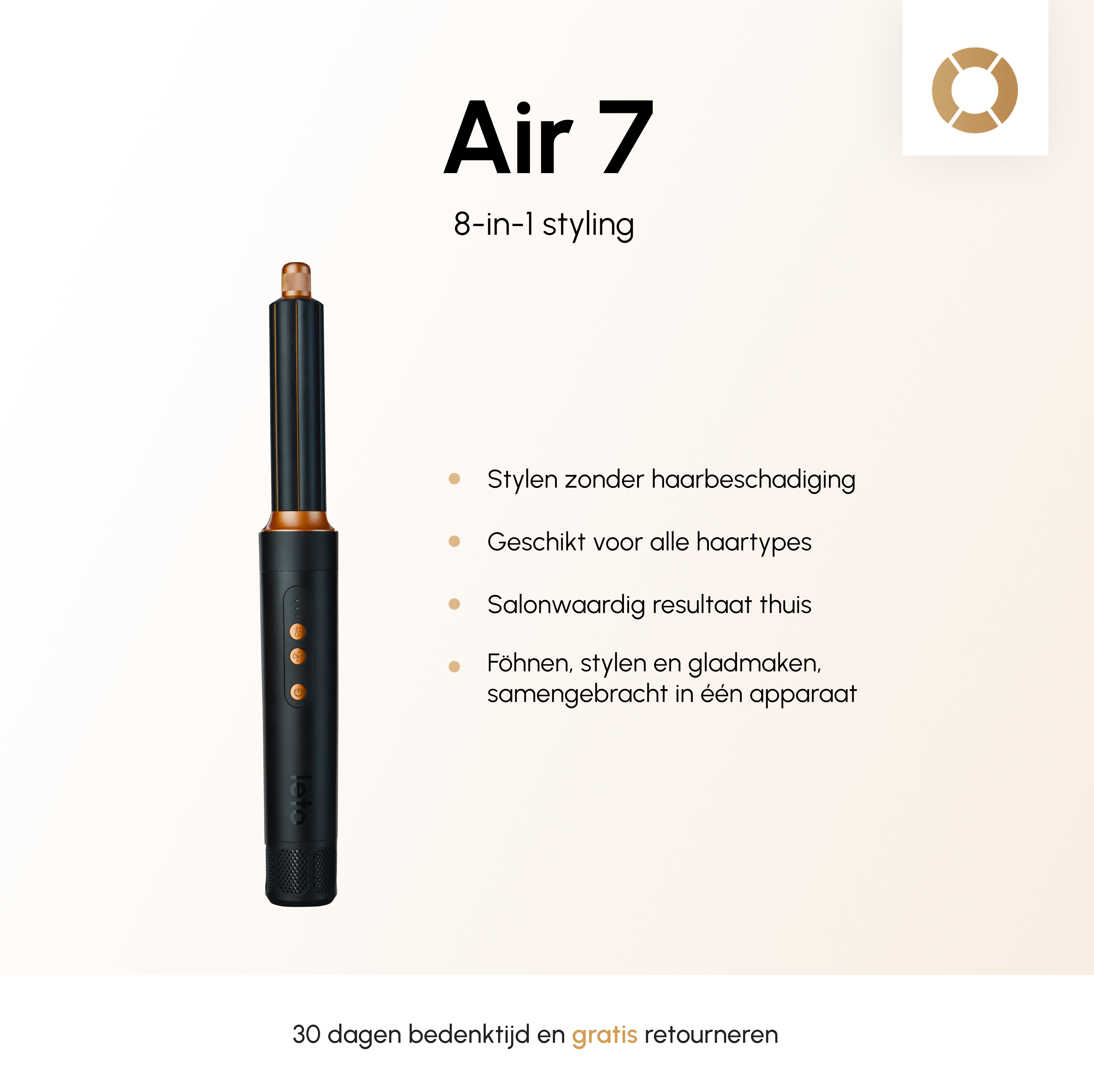 Leto Air7 Airstyler – 7 einzigartige Funktionen